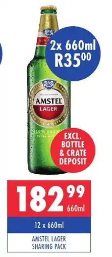 Ultra Liquors Amstel lager offer
