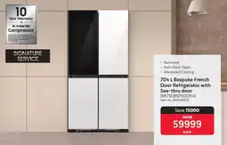Makro Samsung Bespoke French Door Refrigerator with See-thru door offer