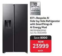 Makro Samsung Bespoke Al Side-by-Side Refrigerator with SmartThings & Al Energy Mod offer