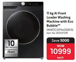 Makro Samsung Al Front Loader Washing Machine with Eco Bubble offer