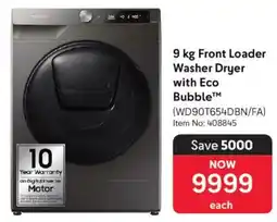 Makro Samsung Front Loader Washer Dryer with Eco Bubble offer