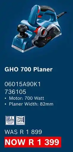 Builders Warehouse Bosch GHO 700 Planer offer