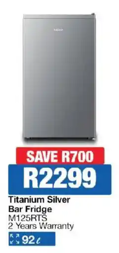 OK Furniture Hisense Titanium Silver Bar Fridge offer