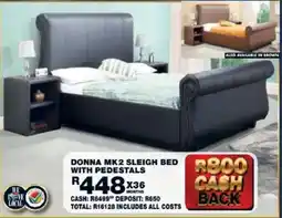 Lewis Donna mk2 sleigh bed with pedestals offer