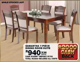Lewis Samantha dining room suite offer