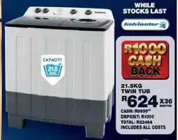Lewis Kelvinator twin tub offer