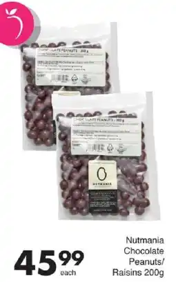 Save Nutmania Chocolate Peanuts/ Raisins offer