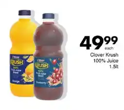 Save Clover Krush 100% Juice offer