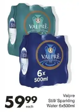 Save Valpre Still/ Sparkling Water offer