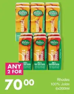 Save Rhodes 100% Juice offer