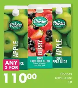 Save Rhodes 100% Juice offer