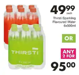 Save Thirsti Sparkling Flavoured Water offer