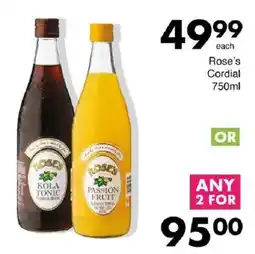 Save Rose's Cordial offer