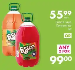 Save Fusion Juice Concentrate offer