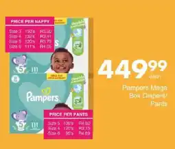 Save Pampers Mega Box Diapers/ Pants offer