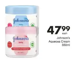 Save Johnson's Aqueous Cream offer