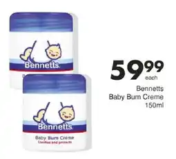 Save Bennetts Baby Bum Creme offer