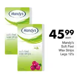 Save Mandy's Soft Feel Wax Strips Legs offer