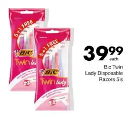 Save Bic Twin Lady Disposable Razors offer