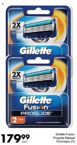 Save Gillette Fusion Proglide Manual Cartridges offer