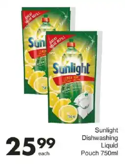 Save Sunlight Dishwashing Liquid Pouch offer