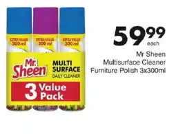 Save Mr Sheen Multisurface Cleaner Furniture Polish offer