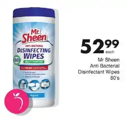 Save Mr Sheen Anti Bacterial Disinfectant Wipes offer
