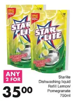 Save Starlite Dishwashing liquid Refill Lemon/ Pomegranate offer