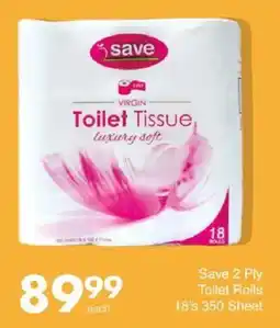 Save Save 2 Ply Toilet Rolls offer