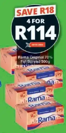 Checkers Rama Original 70% Fat Spread offer