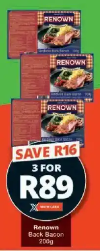 Checkers Renown Back Bacon offer