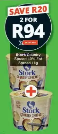 Checkers Stork Country Spread 40% Fat Spread offer