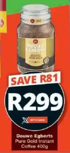 Checkers Douwe Egberts Pure Gold Instant Coffee offer