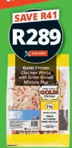 Checkers Goldi Frozen Chicken Wings with Brine-Based Mixture offer