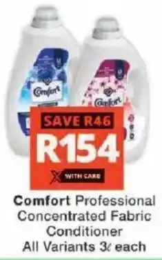 Checkers Comfort Professional Concentrated Fabric Conditioner All Variants offer