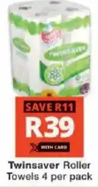 Checkers Twinsaver Roller Towels offer