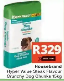 Checkers Housebrand Hyper Value Steak Flavour Crunchy Dog Chunks offer