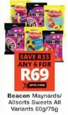 Checkers Beacon Maynards/ Allsorts Sweets All Variants offer