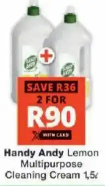Checkers Handy Andy Lemon Multipurpose Cleaning Cream offer