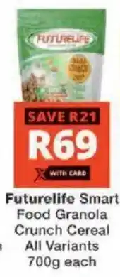 Checkers Futurelife Smart Food Granola Crunch Cereal All Variants offer