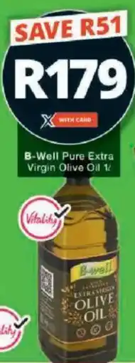 Checkers B-Well Pure Extra Virgin Olive Oil offer