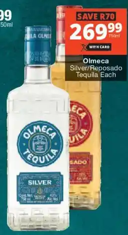 Checkers Liquor Shop Olmeca Silver/ Reposado Tequila offer