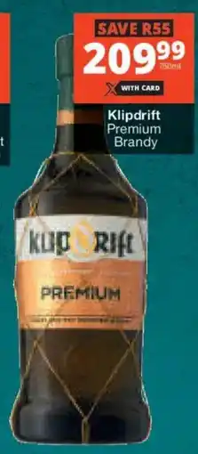Checkers Liquor Shop Klipdrift Premium Brandy offer
