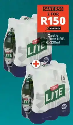 Checkers Liquor Shop Castle Lite Beer NRB offer