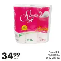 Save Swan Soft Toilet Rolls 2Ply Mini offer