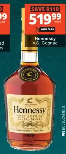 Checkers Liquor Shop Hennessy V.S. Cognac offer