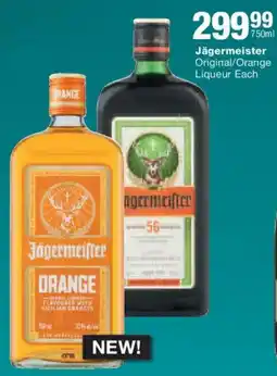 Checkers Liquor Shop Jagermeister Original/ Orange Liqueur offer