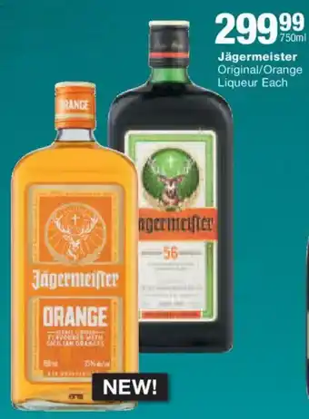 Jagermeister Original/ Orange Liqueur