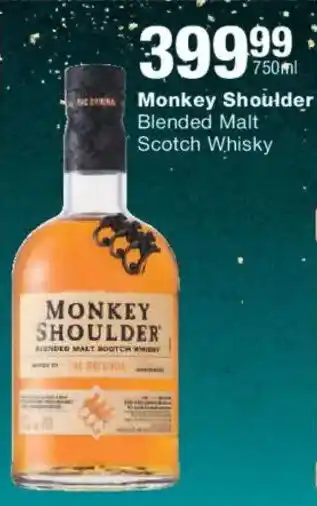 Checkers Liquor Shop Monkey Shoulder Blended Malt Scotch Whisky offer