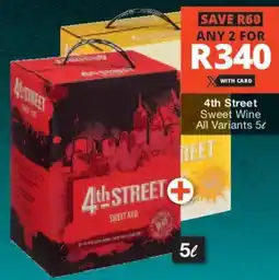 Checkers Liquor Shop 4th Street Sweet Wine All Variants offer
